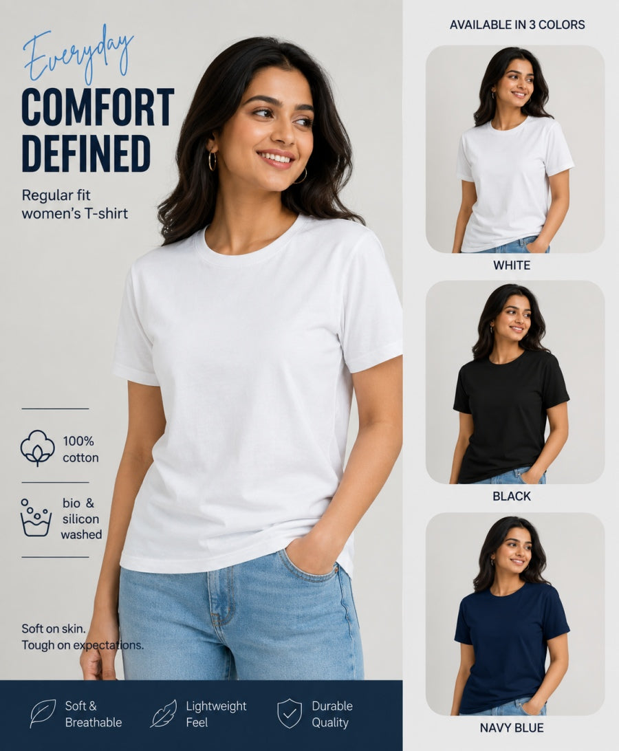 White - Women's Customised Tees