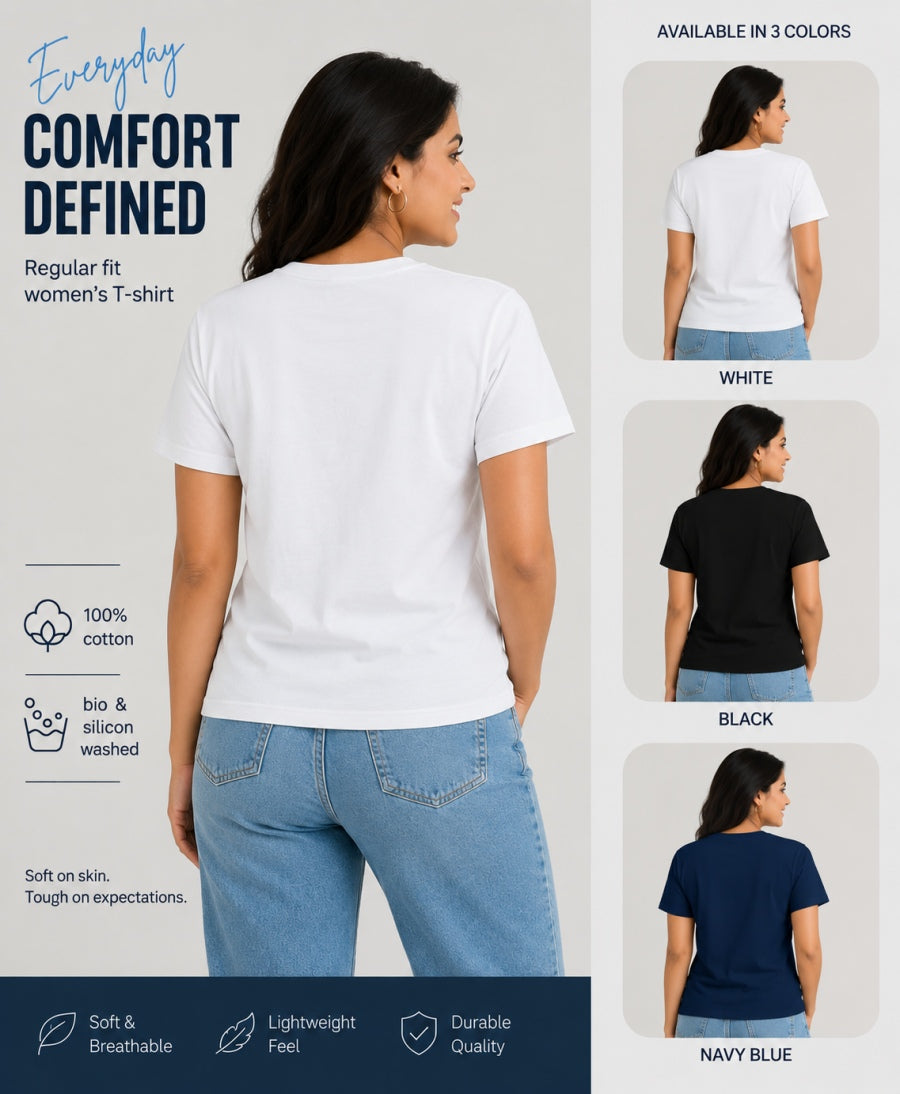 White - Women's Customised Tees