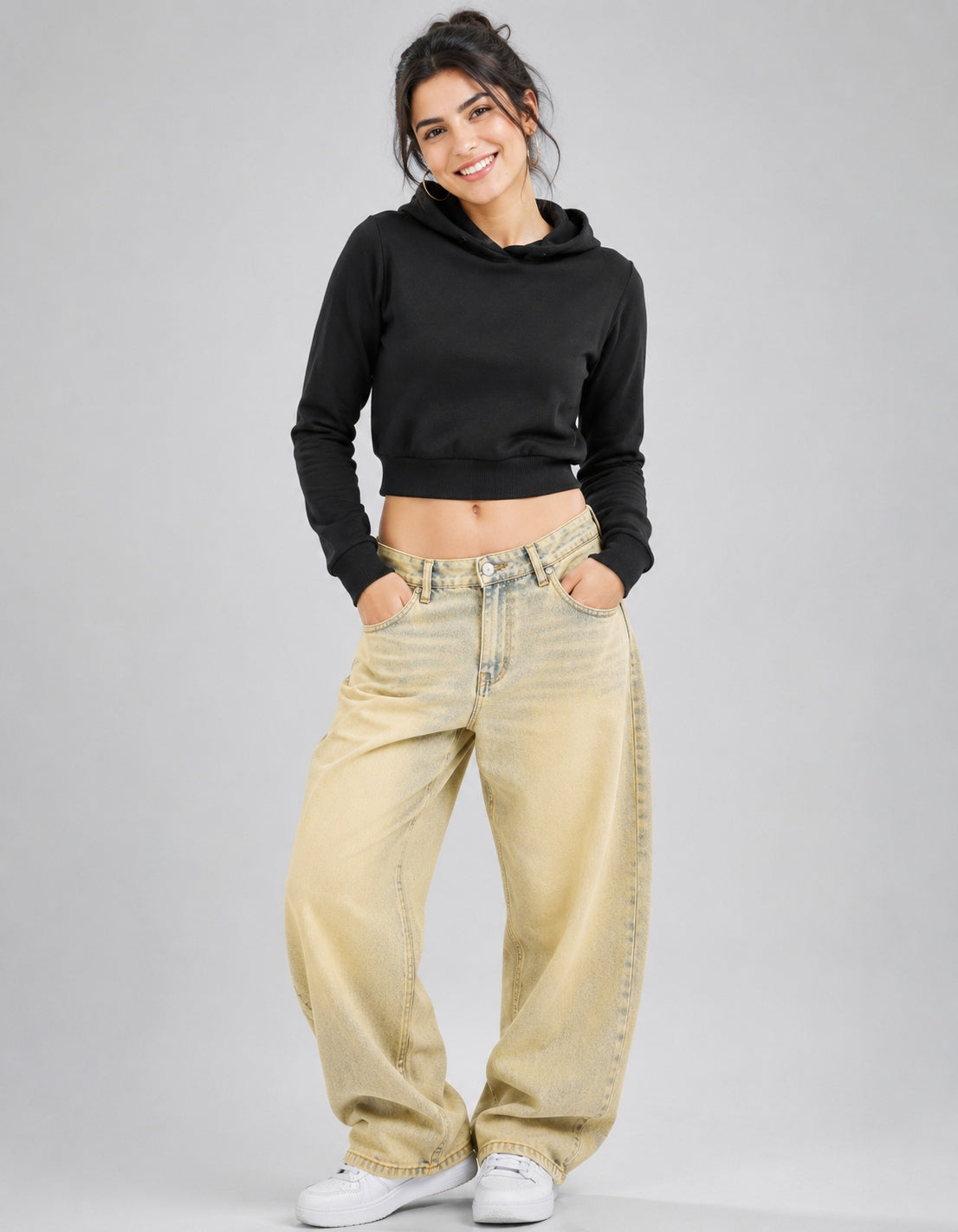 Premium 320 GSM Cropped Hoodie
