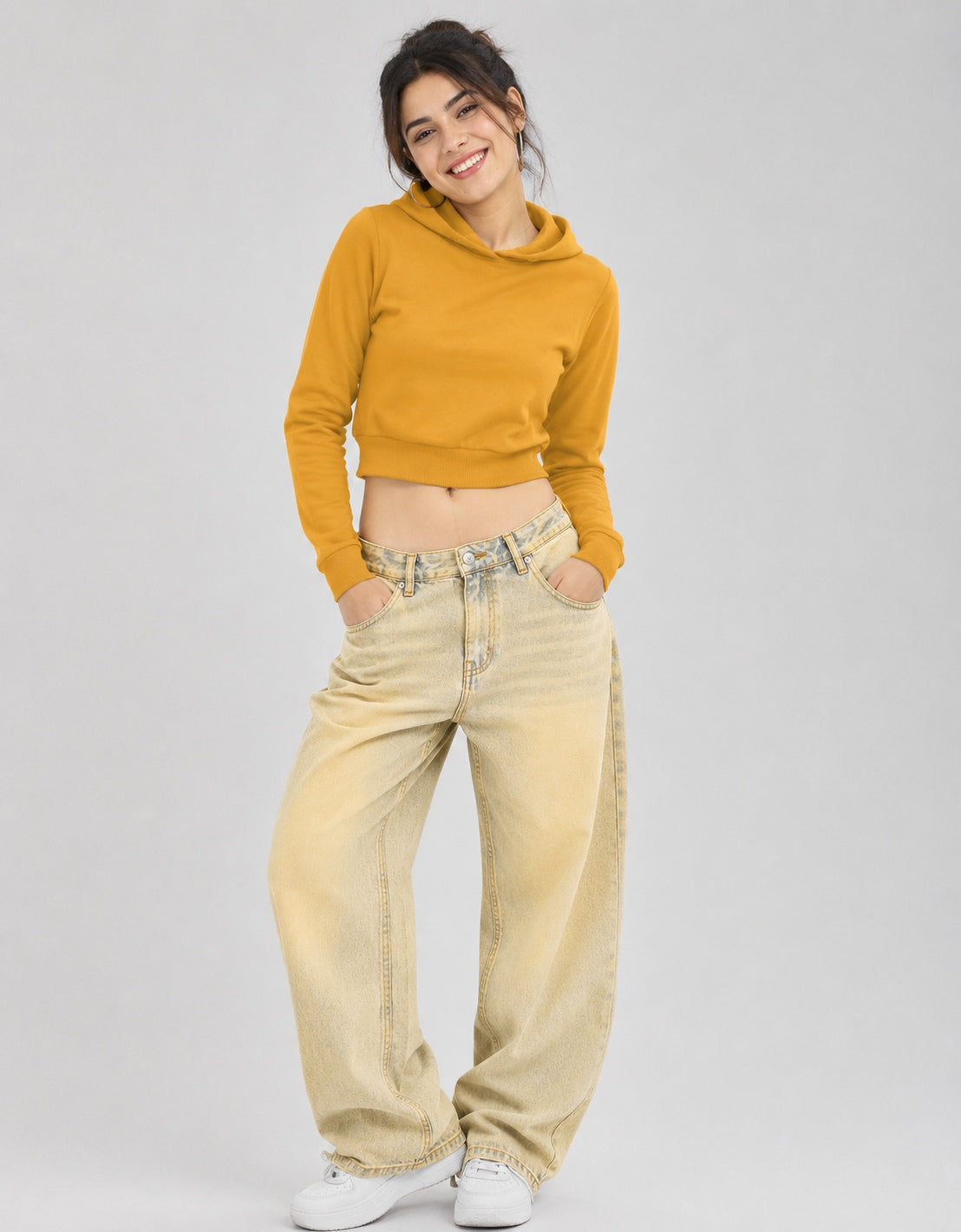 Premium 320 GSM Cropped Hoodie