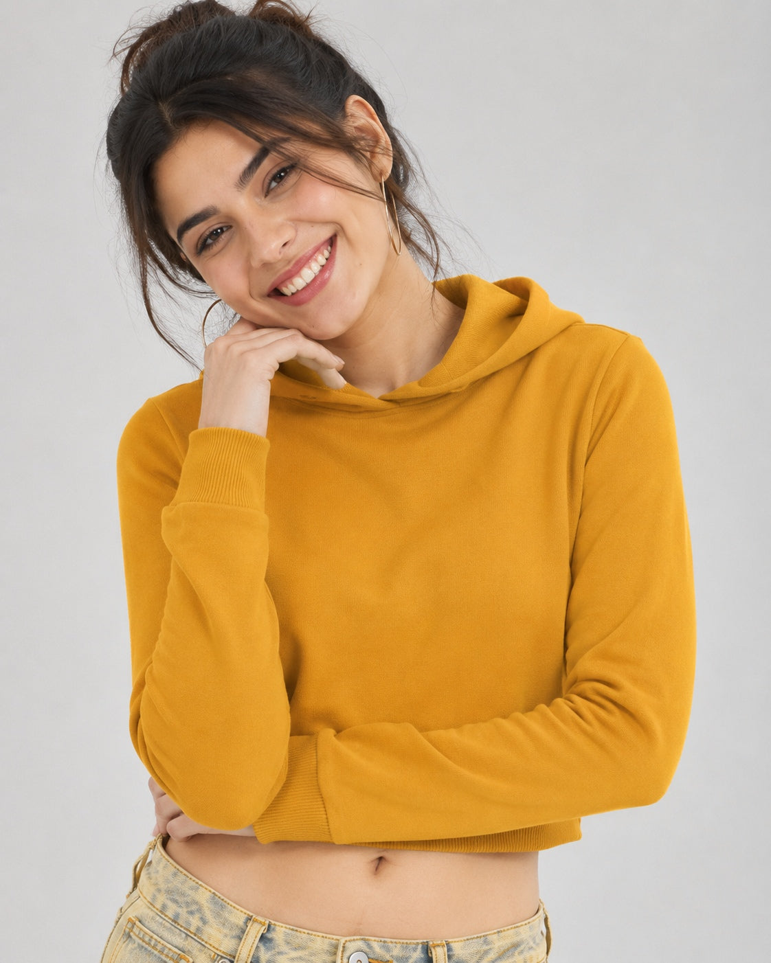 Premium 320 GSM Cropped Hoodie