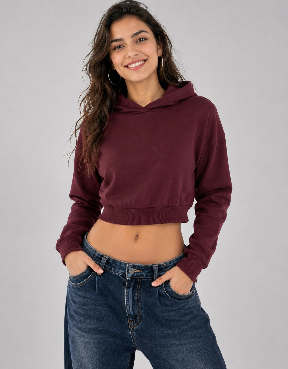 Premium 320 GSM Cropped Hoodie