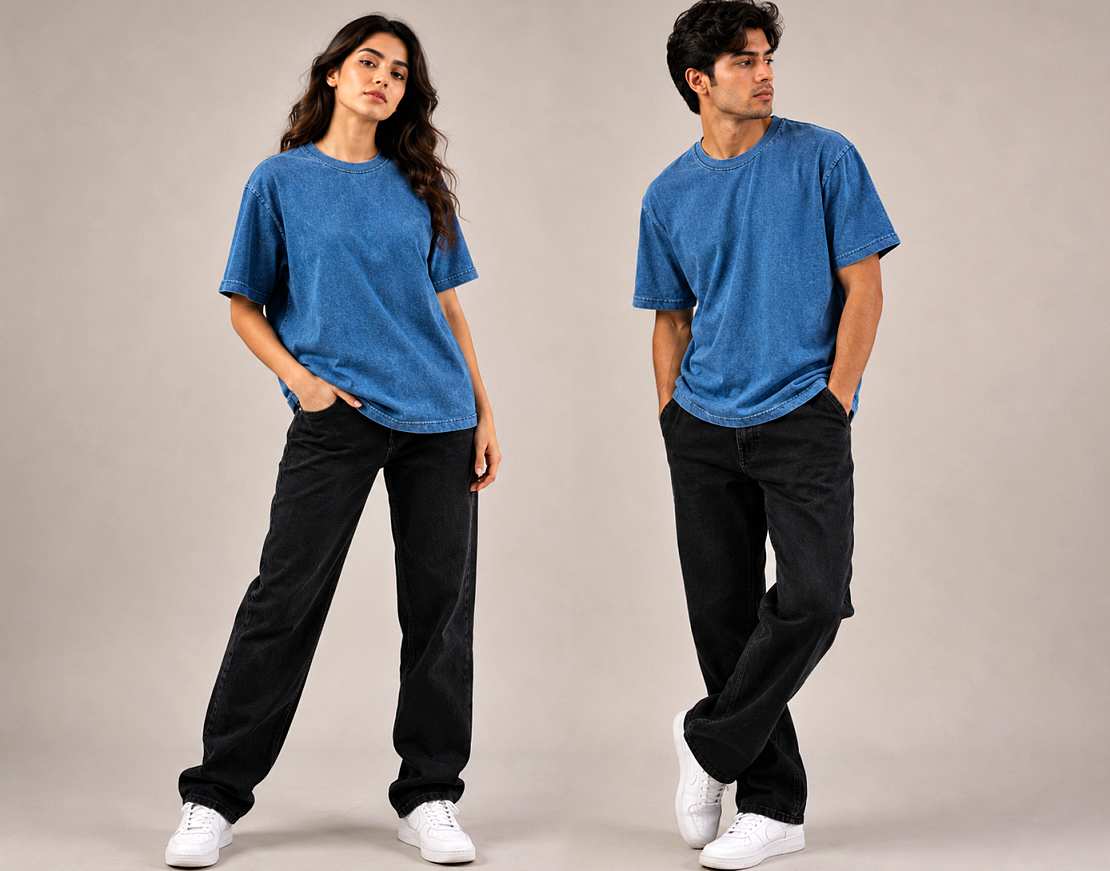Denim Tees - Premium Boxy Fit