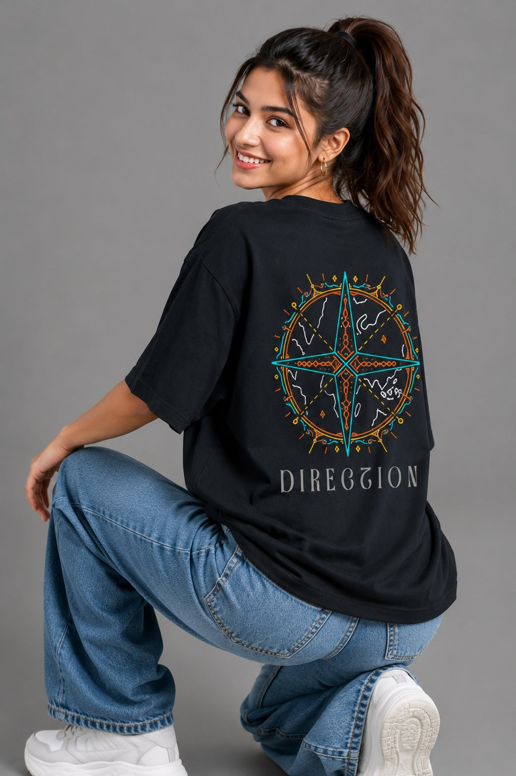 Direction - 240 GSM Oversized Tees