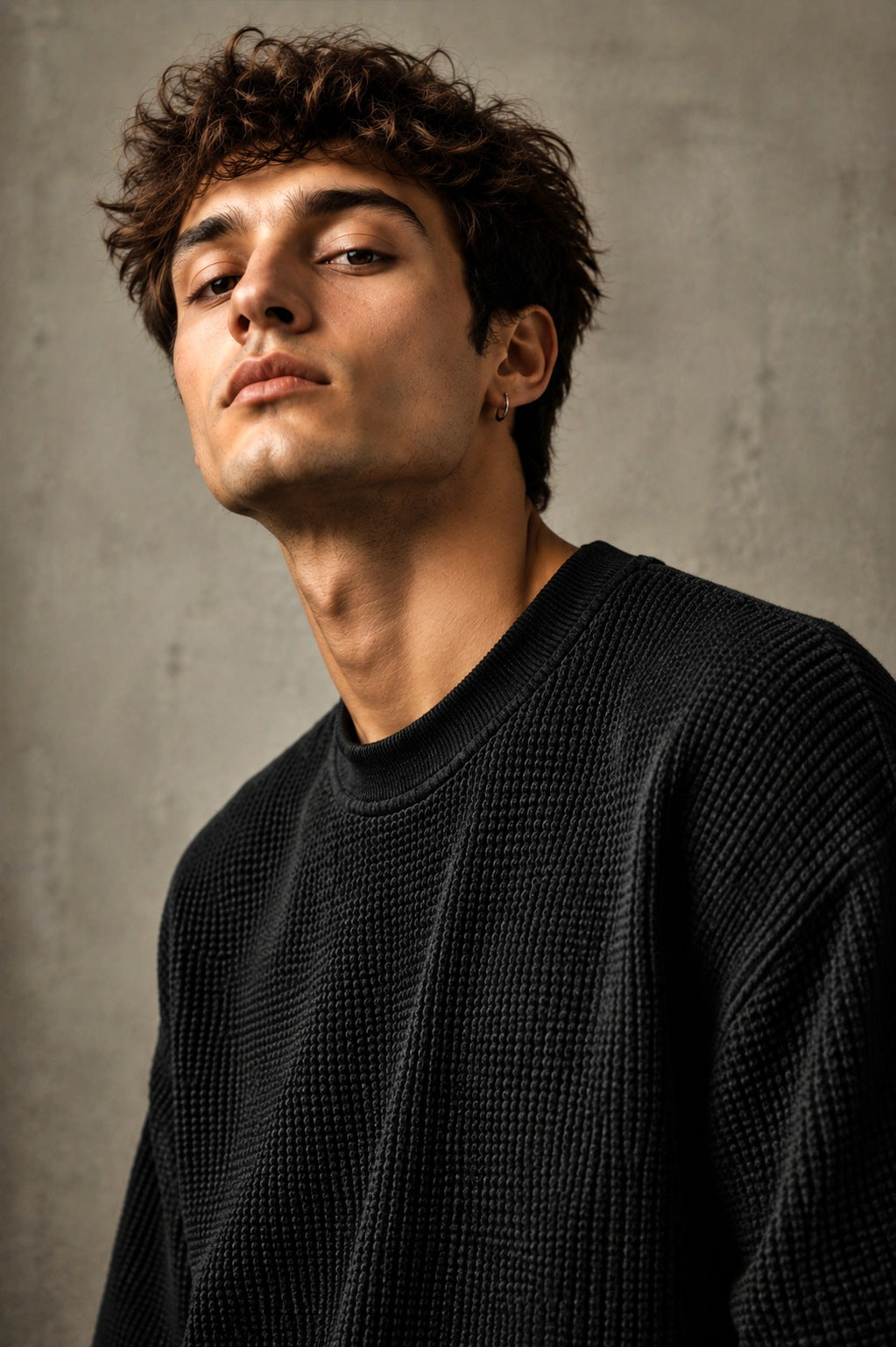 Black Waffle Tee