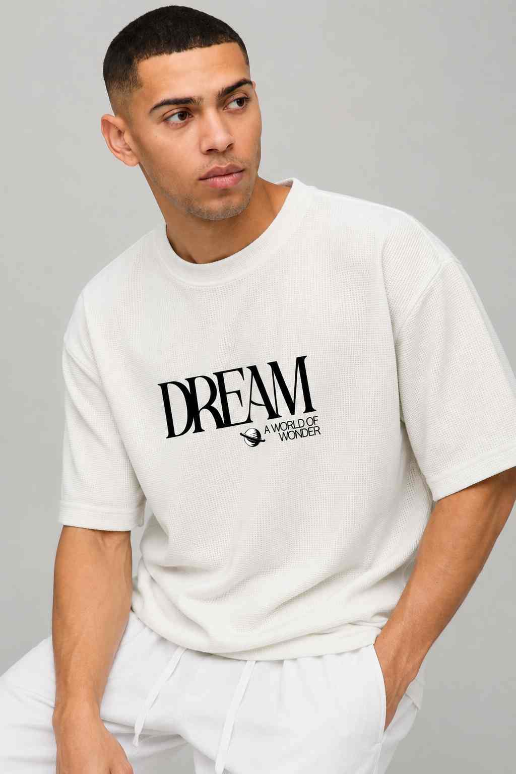 Dream - Waffle Boxy Fit Tees