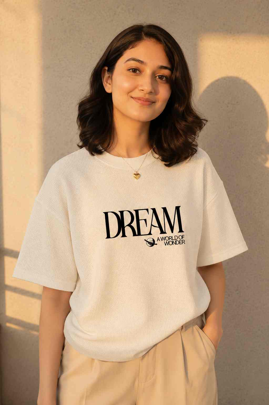 Dream - Waffle Boxy Fit Tees