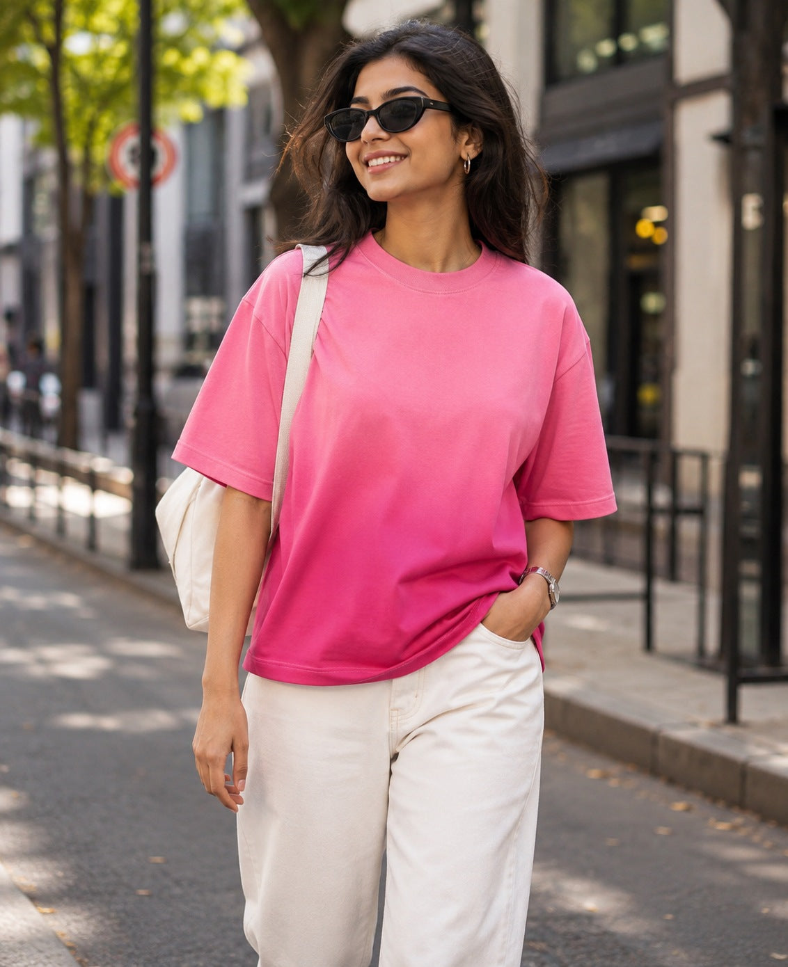 Pink Ombré - Boxy Tee