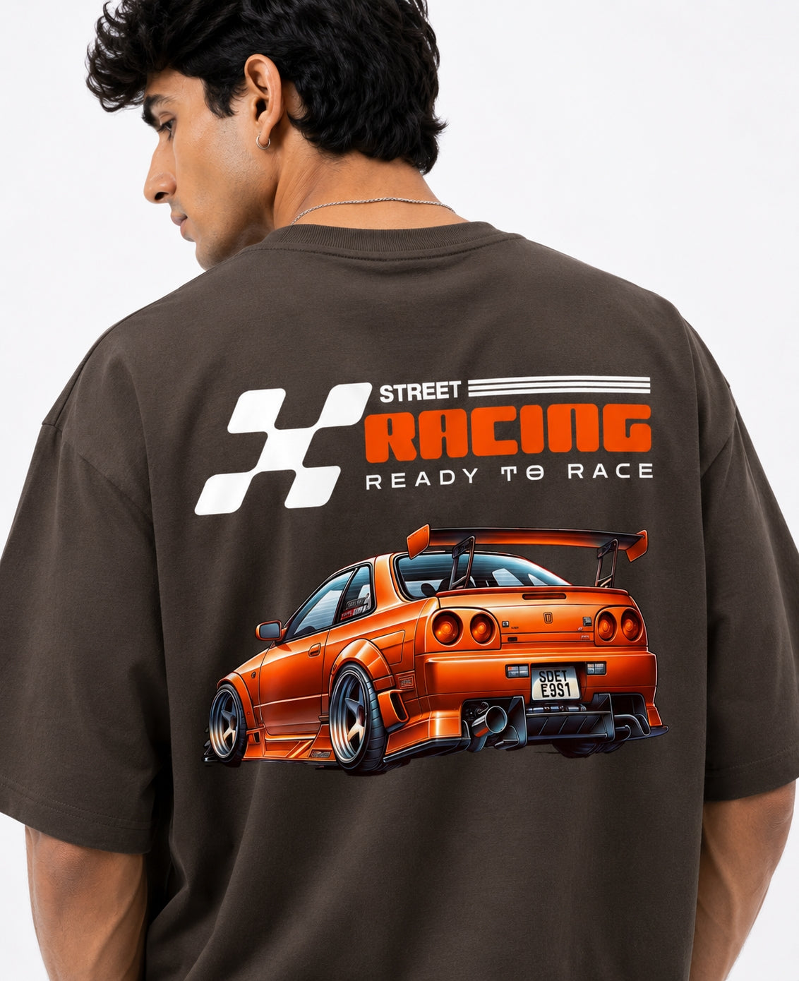Street Racing Coffee Brown 240 GSM - Premium Tees