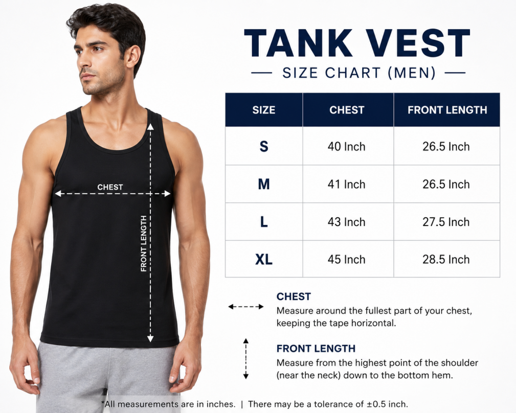 Men's Oversize Tank Vest - Wine