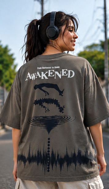 Awakened - Oversized Women Puff Tees