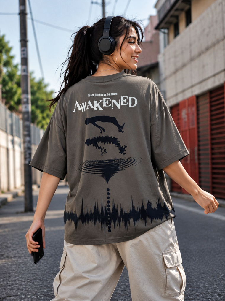 Awakened - Oversized Women Puff Tees