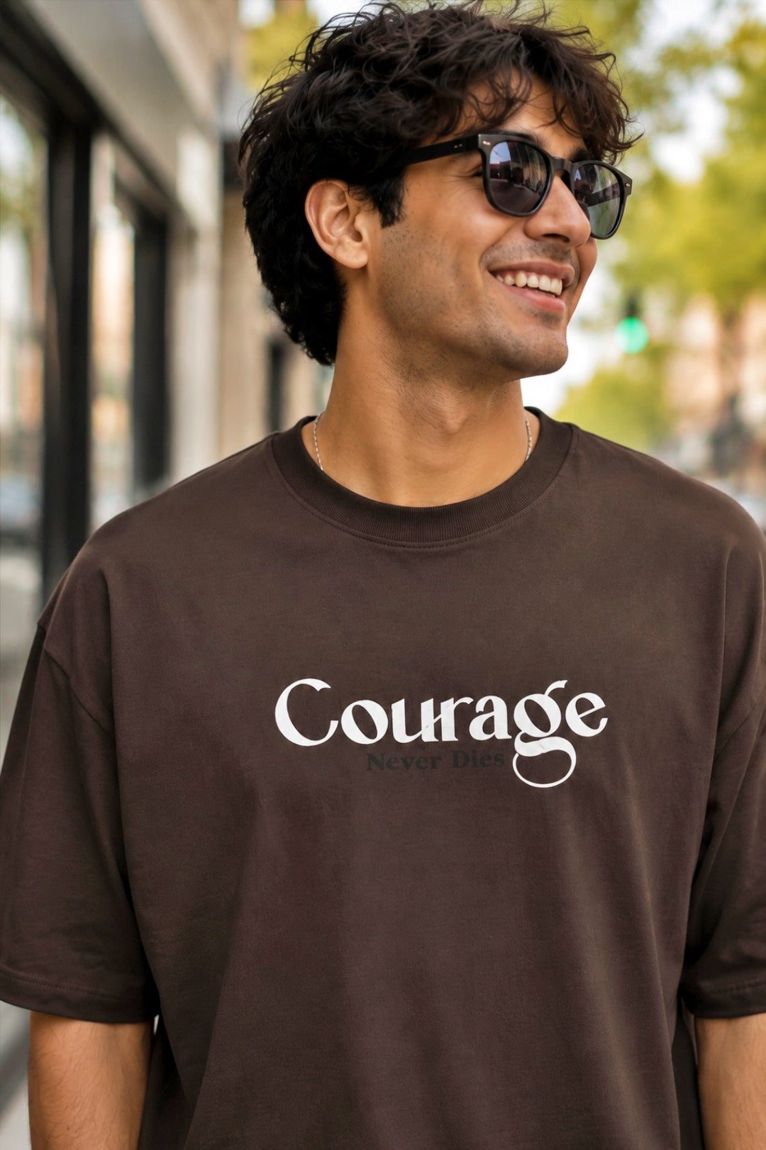 Courage - Oversized Men Puff Tees