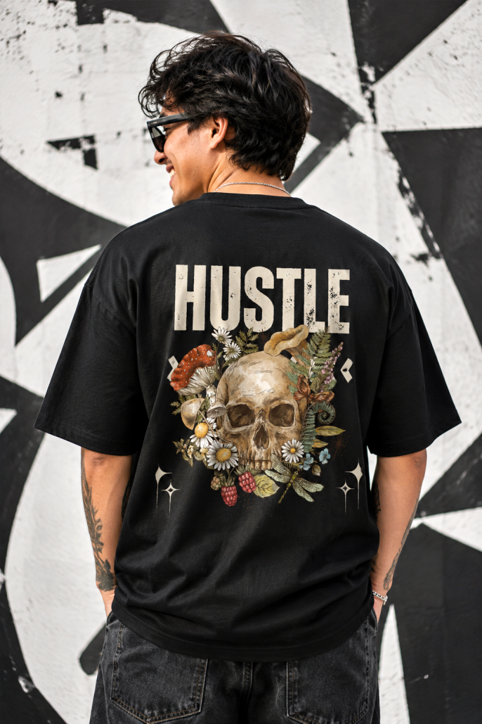 Hustle - Men's Oversized Tees