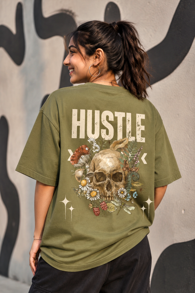 Hustle - Oversized Women Tees