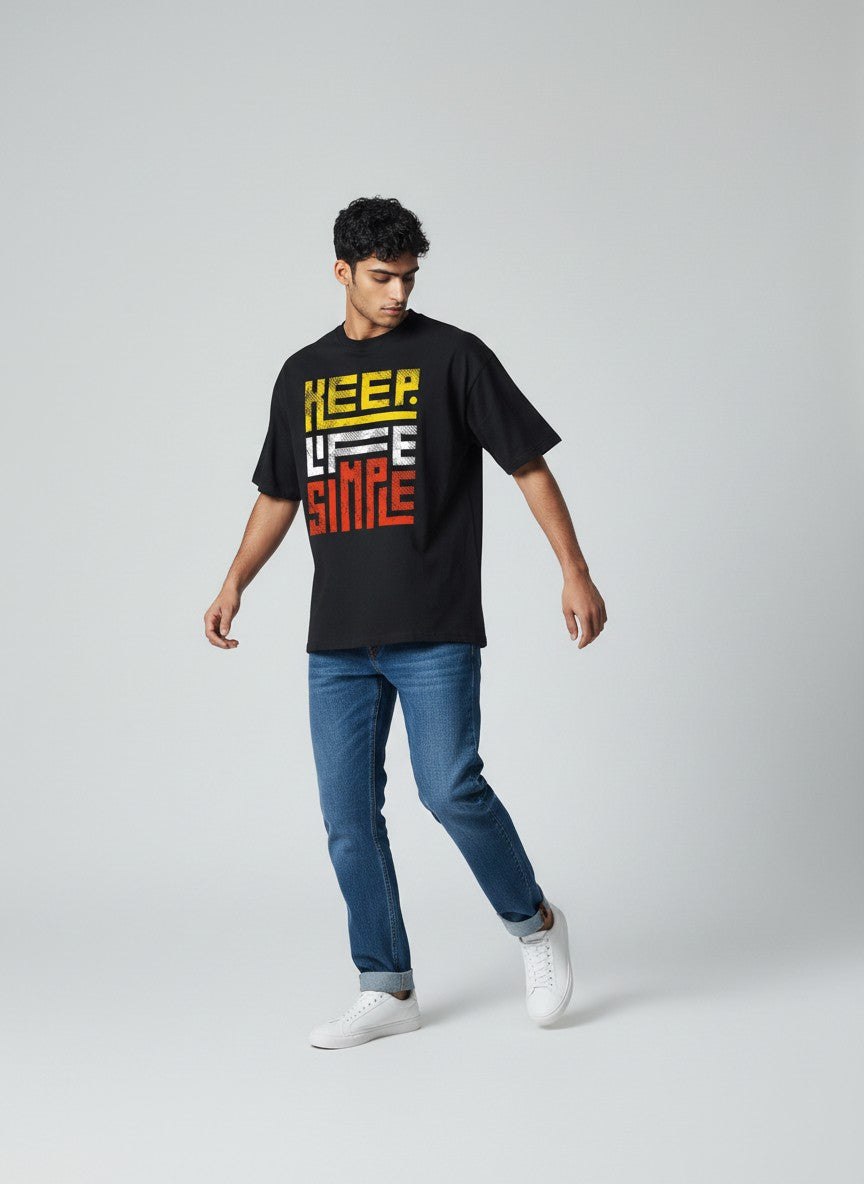 Keep Life Simple - Men's Oversized Tees