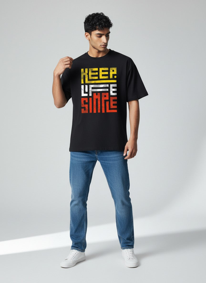 Keep Life Simple - Men's Oversized Tees