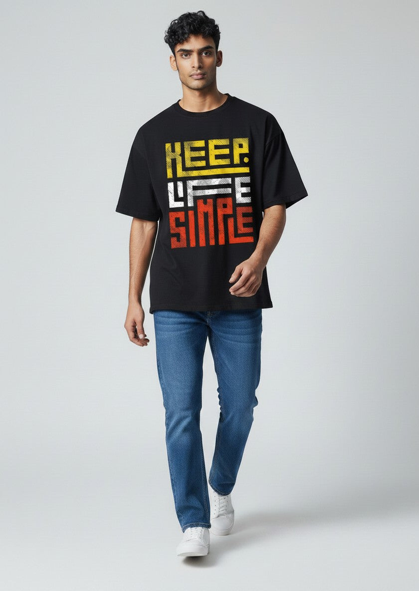 Keep Life Simple - Men's Oversized Tees