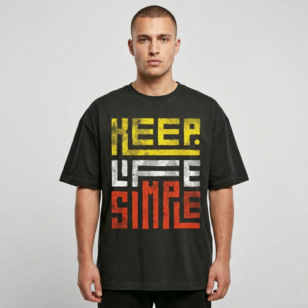 Keep Life Simple - Men's Oversized Tees