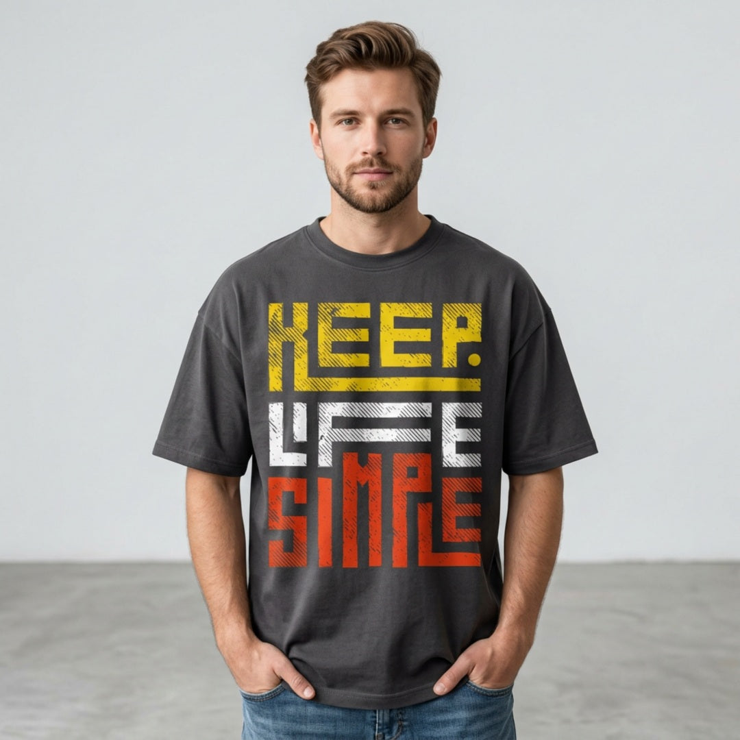 Keep Life Simple - Men's Oversized Tees