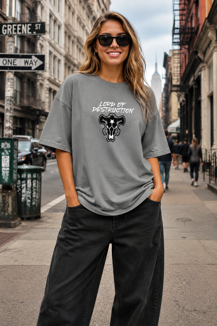 Lord Of Destruction - Oversize Women Tees