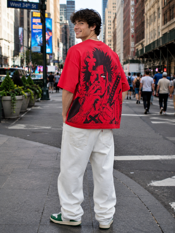 Lord Of Destruction - Men's Oversized Tees