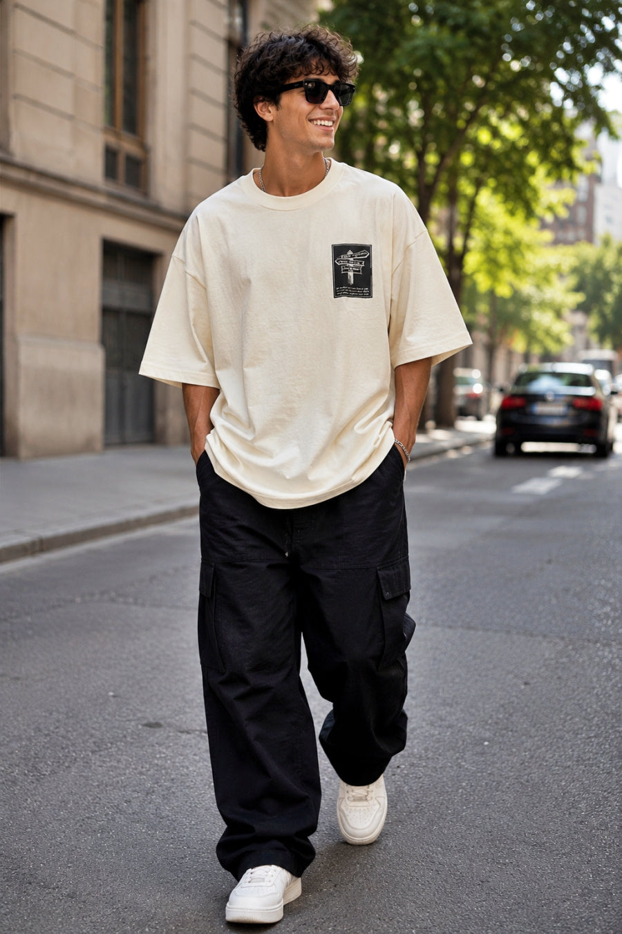 Map My Destiny - Oversized Men Puff Tees