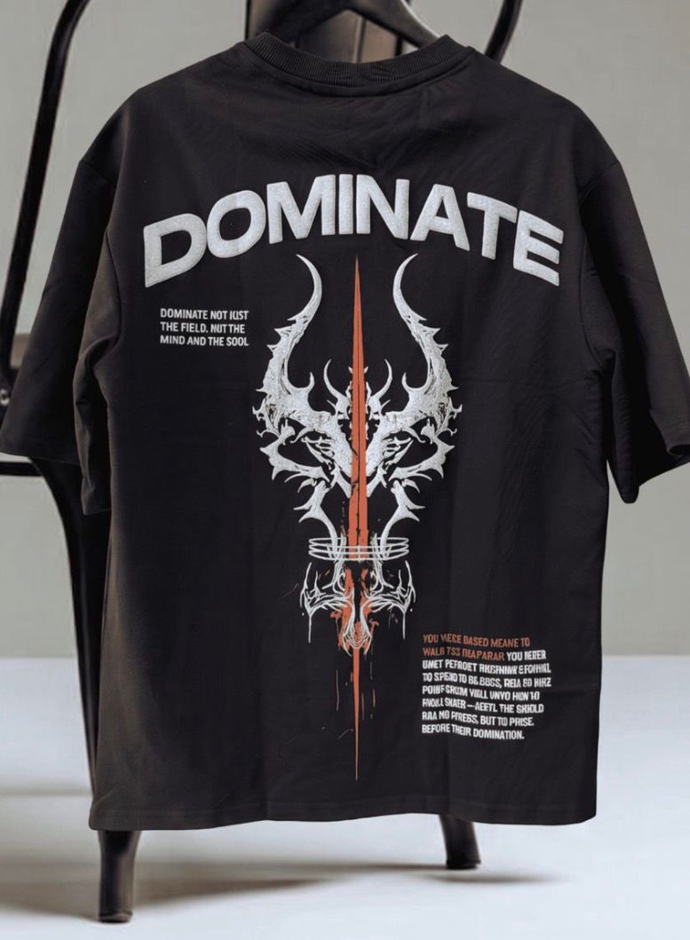 Dominate - Oversized Men Puff Tees