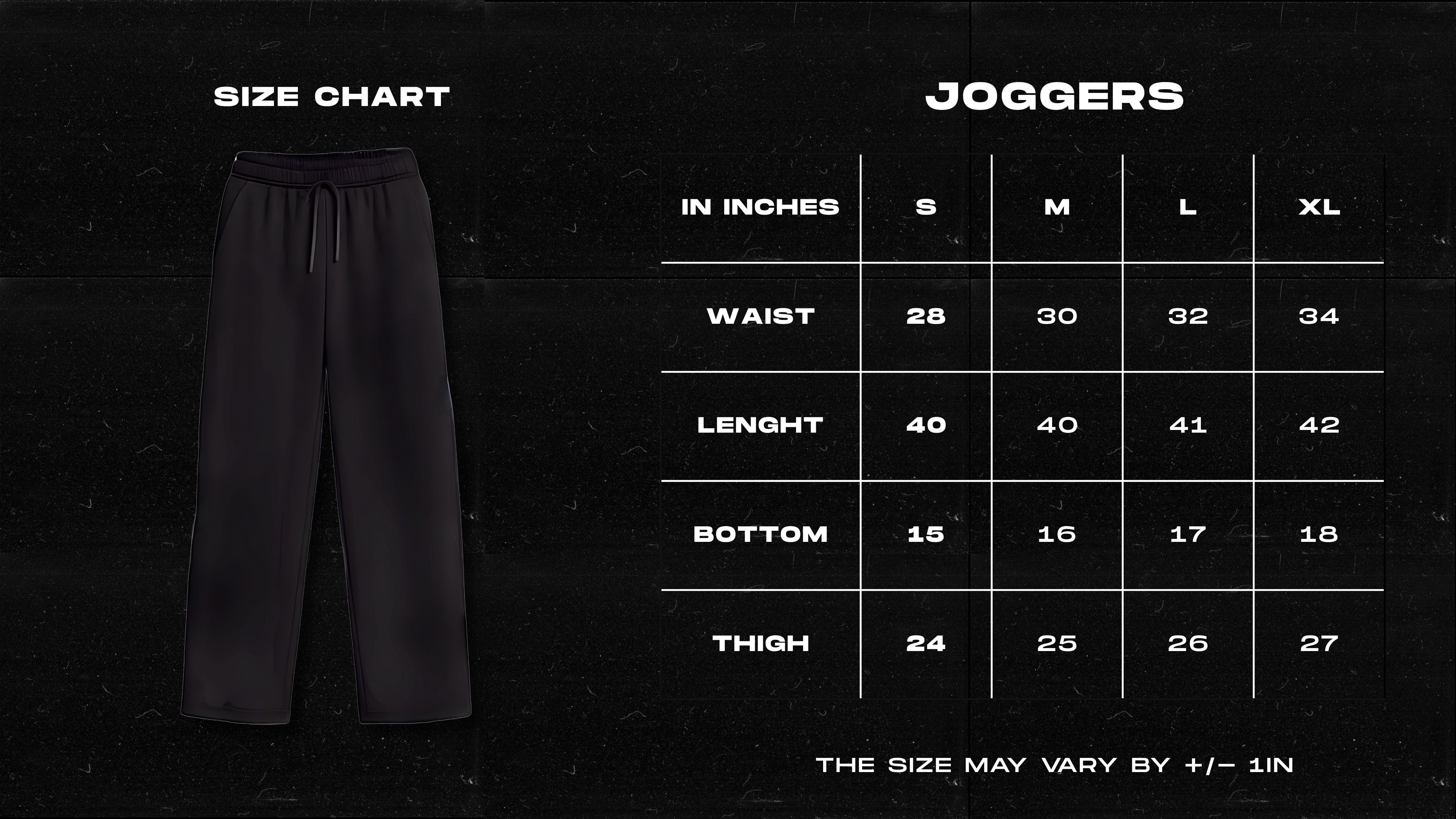 Black Cotton Joggers