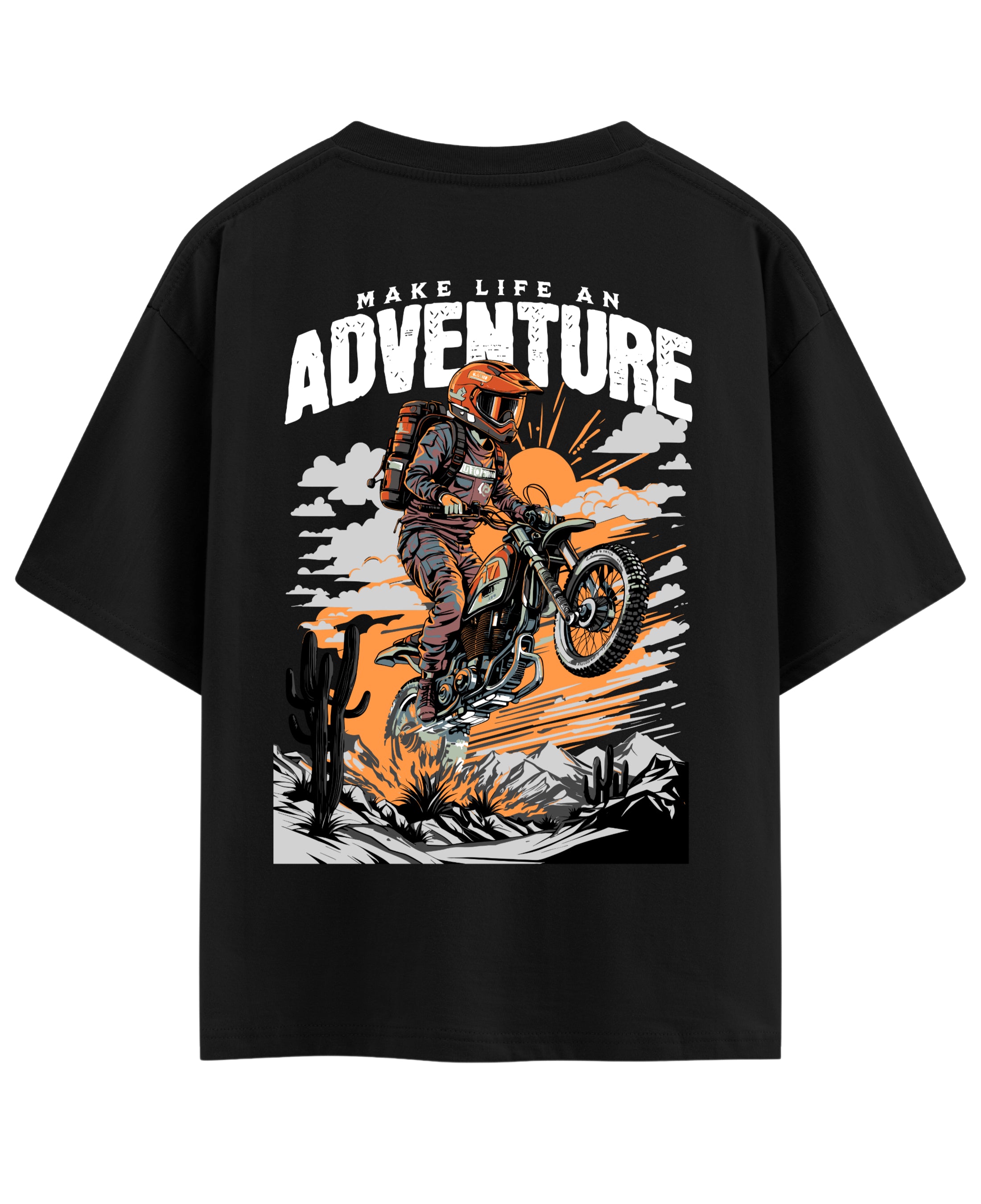 Black Oversized T-shirt Back Design