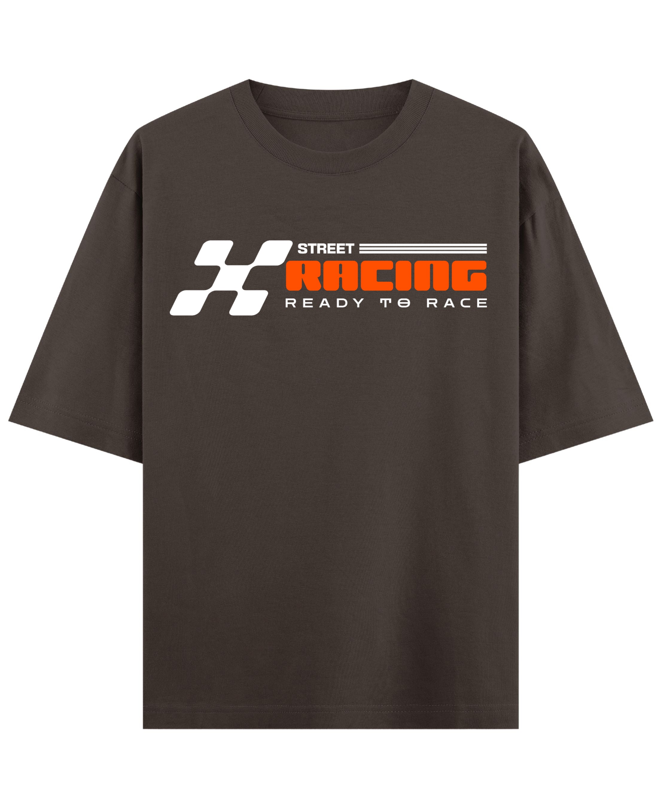 Coffee Oversized T-Shirt Front Design