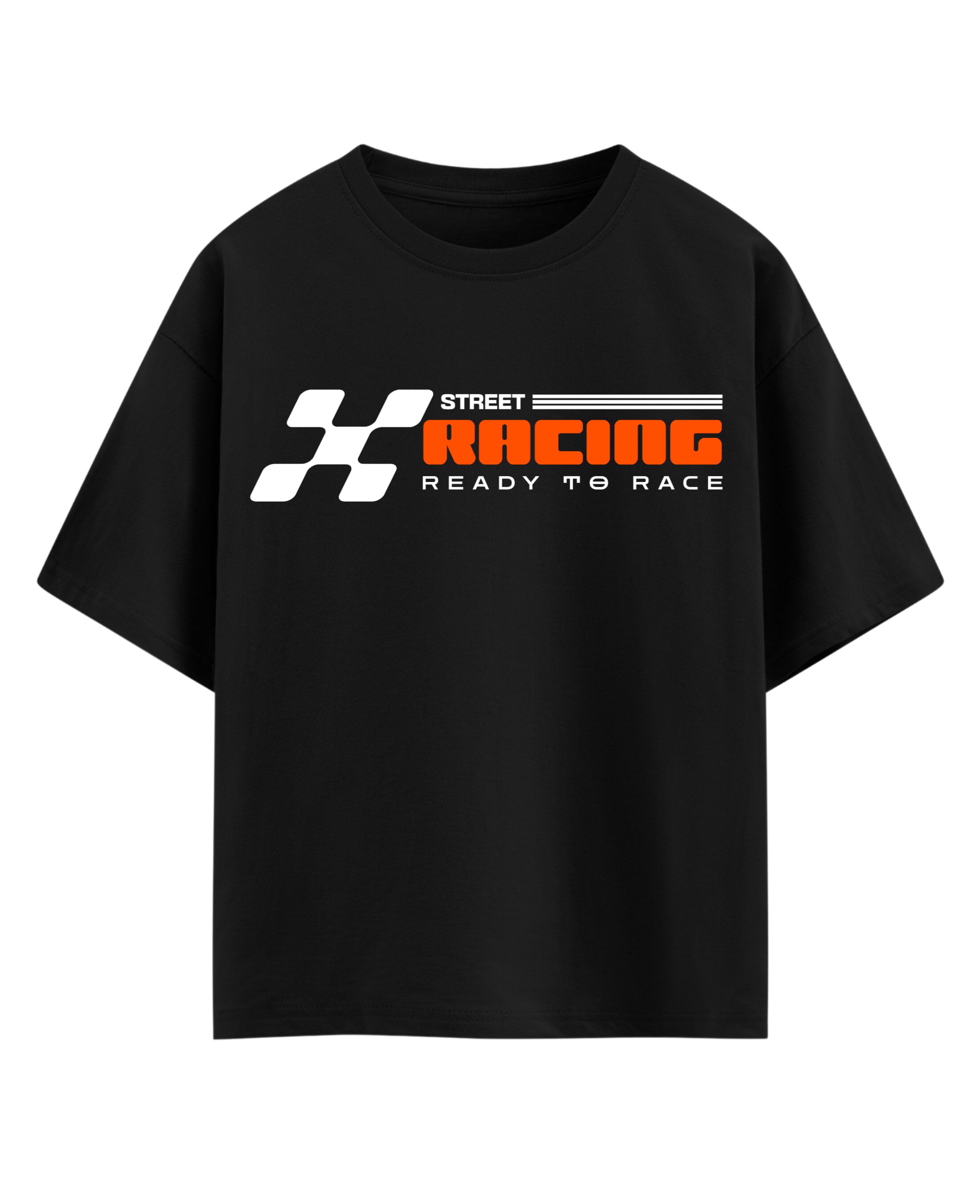 Black Oversized T-shirt Front Design